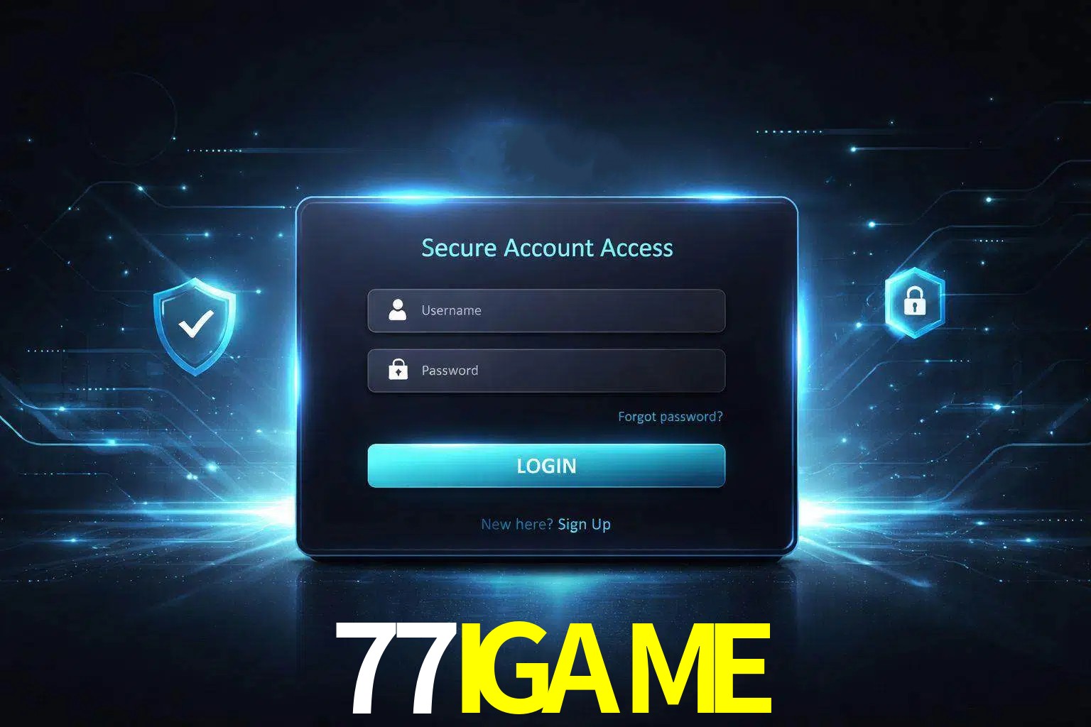 Pantalla de inicio de sesión de cuenta 77IGAME para usuarios en México